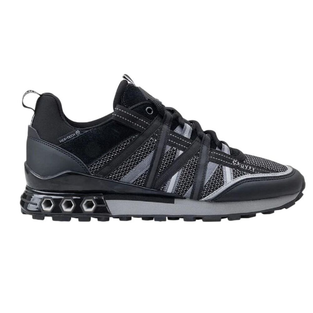 Cruyff Womens/Ladies Hexagon Suede Hex-Tech Sneakers / Black/Gray